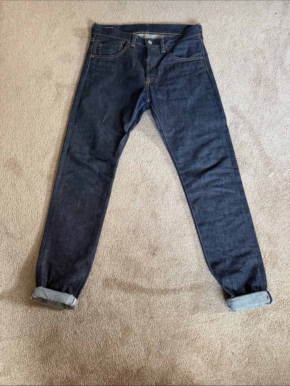 Momotaro Indigo Slim Straight Men's Jeans